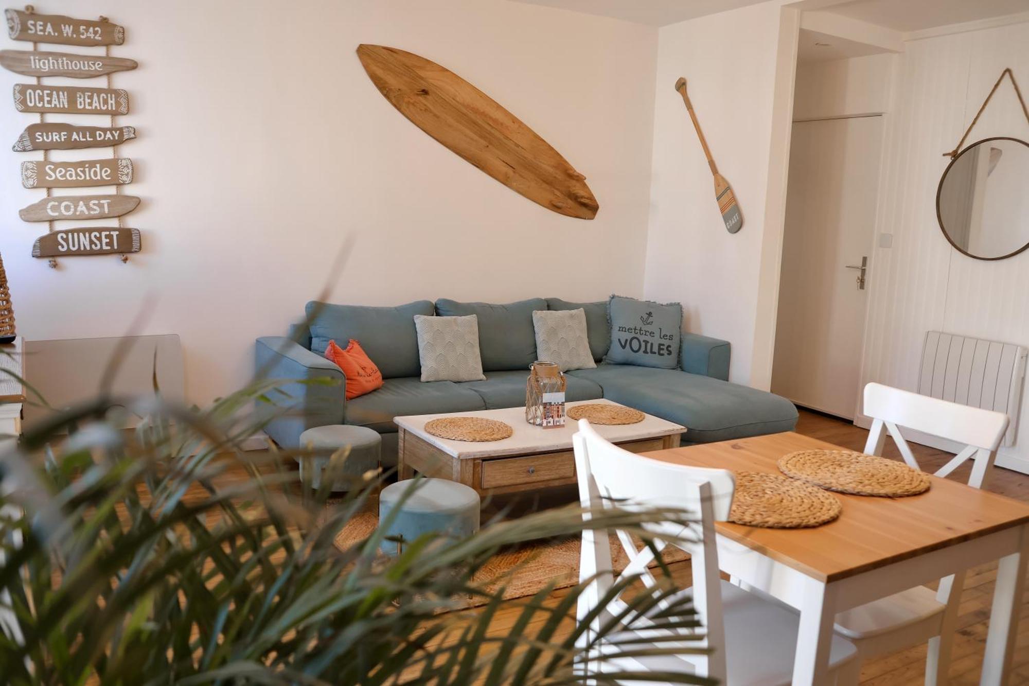 Le 8 ∙ Appartement Cosy Avec Balcon Vue Sur Mer 메르레뱅 외부 사진